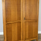 Wardrobe Vintage French Louis Oak Two Door Bedroom Storage Armoire LOT 6536