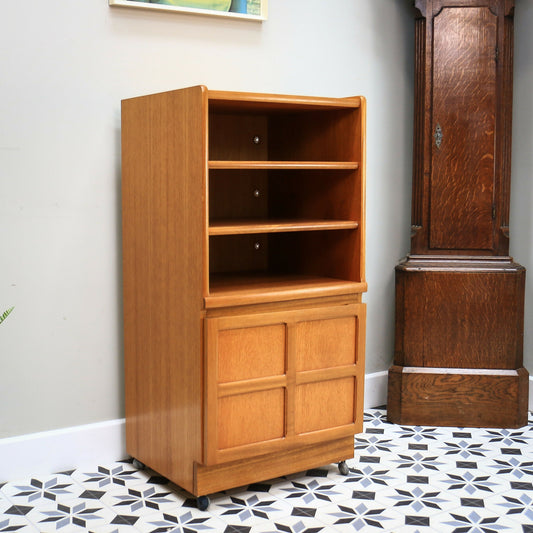 Nathan Hi Fi Media Vinyl Cabinet in Teak Mid Century
