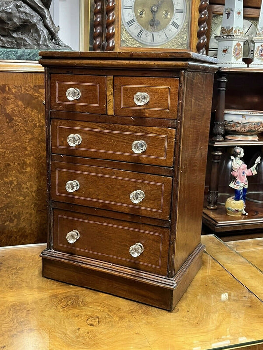 Vintage Victorian Set Of Table Top Jewellery/ Collectors Drawers.