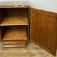 Pair of Bedside Tables Antique French Style Oak Marble Top Cabinets LOT 6218