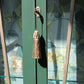 Art Deco Green & Champagne Display Cabinet