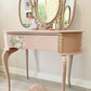 Dusky Pink vintage Dressing table with mirror