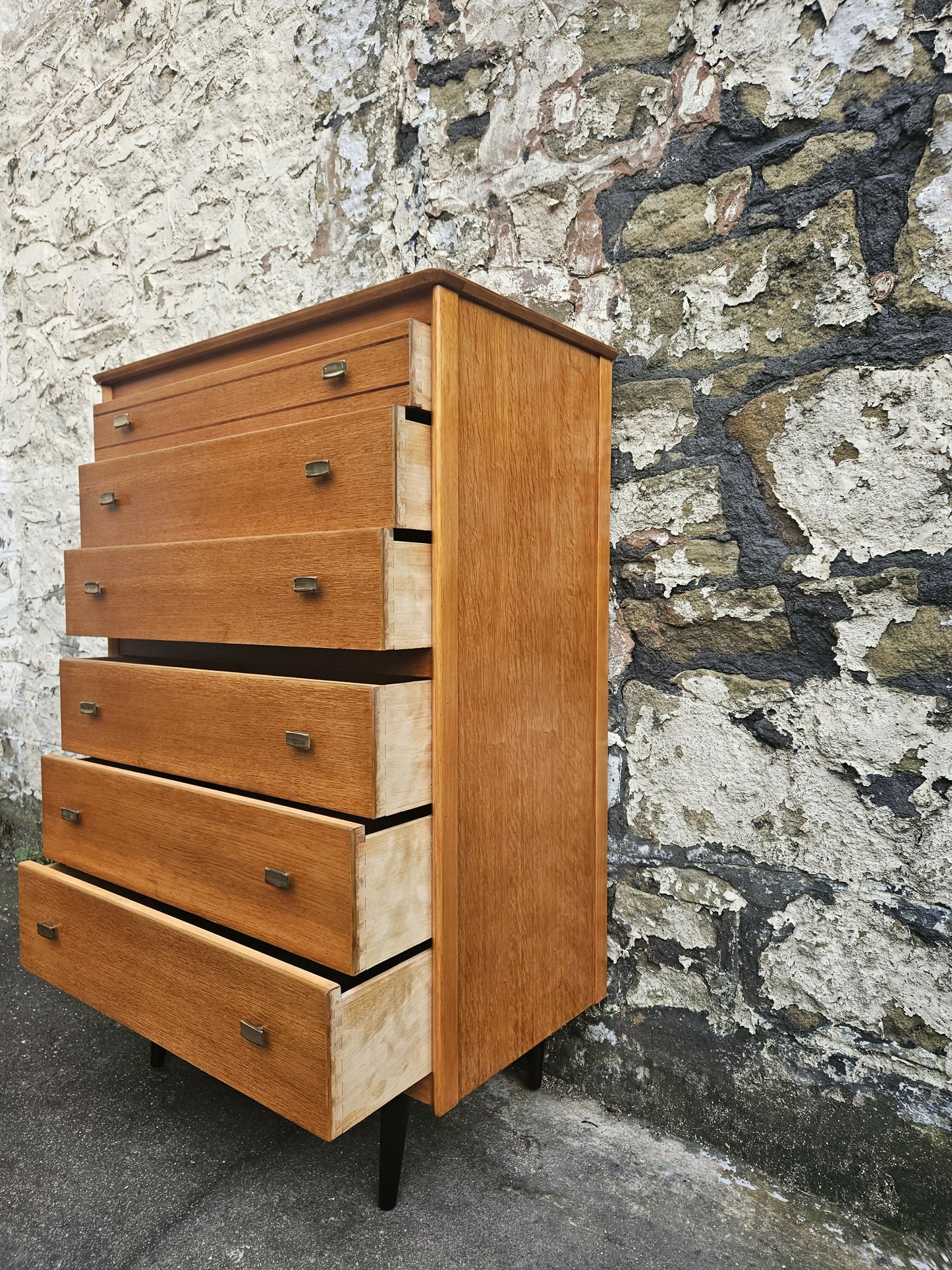 Lebus Chest Of Drawers Link Range Six Drawers In Oak