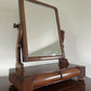 An Antique Victorian mahogany table top mirror
