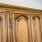 Wardrobe Vintage French Style Oak Four Door Carved Armoire Cabinet LOT 6116