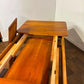 Cherry Wood Refectory Style Extending Table with Concealed Leaves