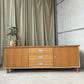 Vintage Late Mid Century 90s Sideboard Modernist Media Cabinet Unit Lp Storage R1122