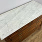 Chest of Drawers Antique French Style Oak Marble Top Carved Cabinet LOT 6448