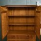 Large Mid Century Tallboy Linen Cabinet with Drawers