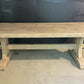 Rare Deep Bleached Oak Farmhouse Dining Table