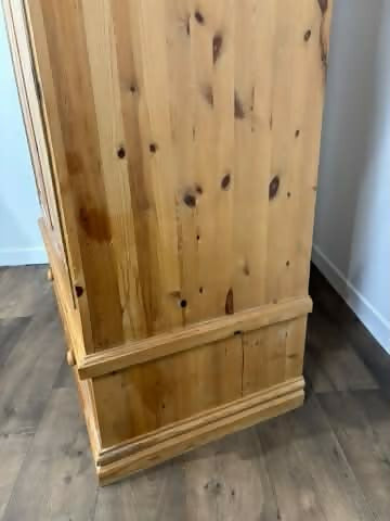 Modern Pine Double Wardrobe