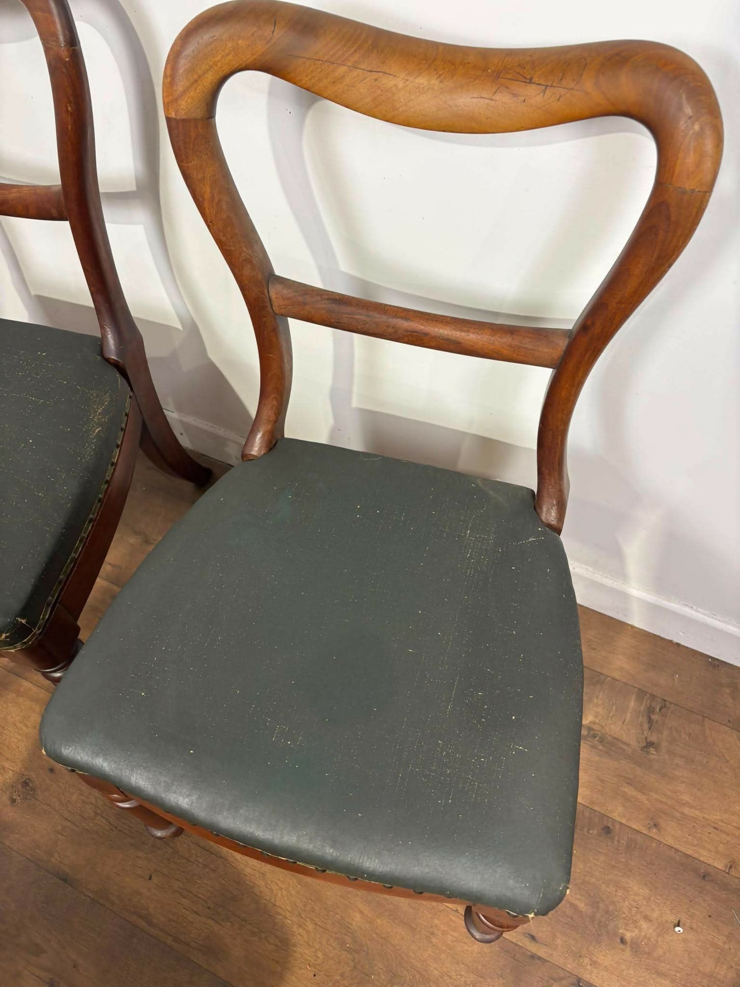 Set of Six Victorian Mahogany Dining Chairs