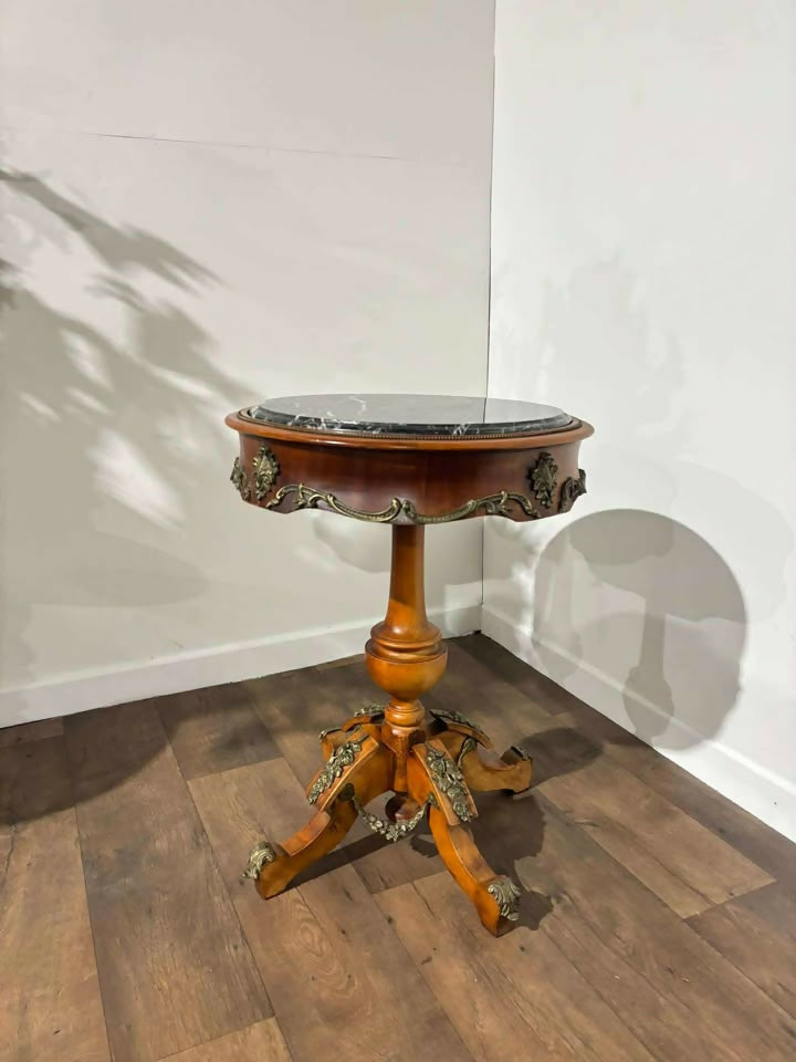 Reproduction Baroque Style Centre Table With Marble top