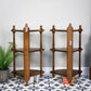 A Pair Ercol Windsor Wall Hanging Corner Units Hanging Shelves in Golden Dawn