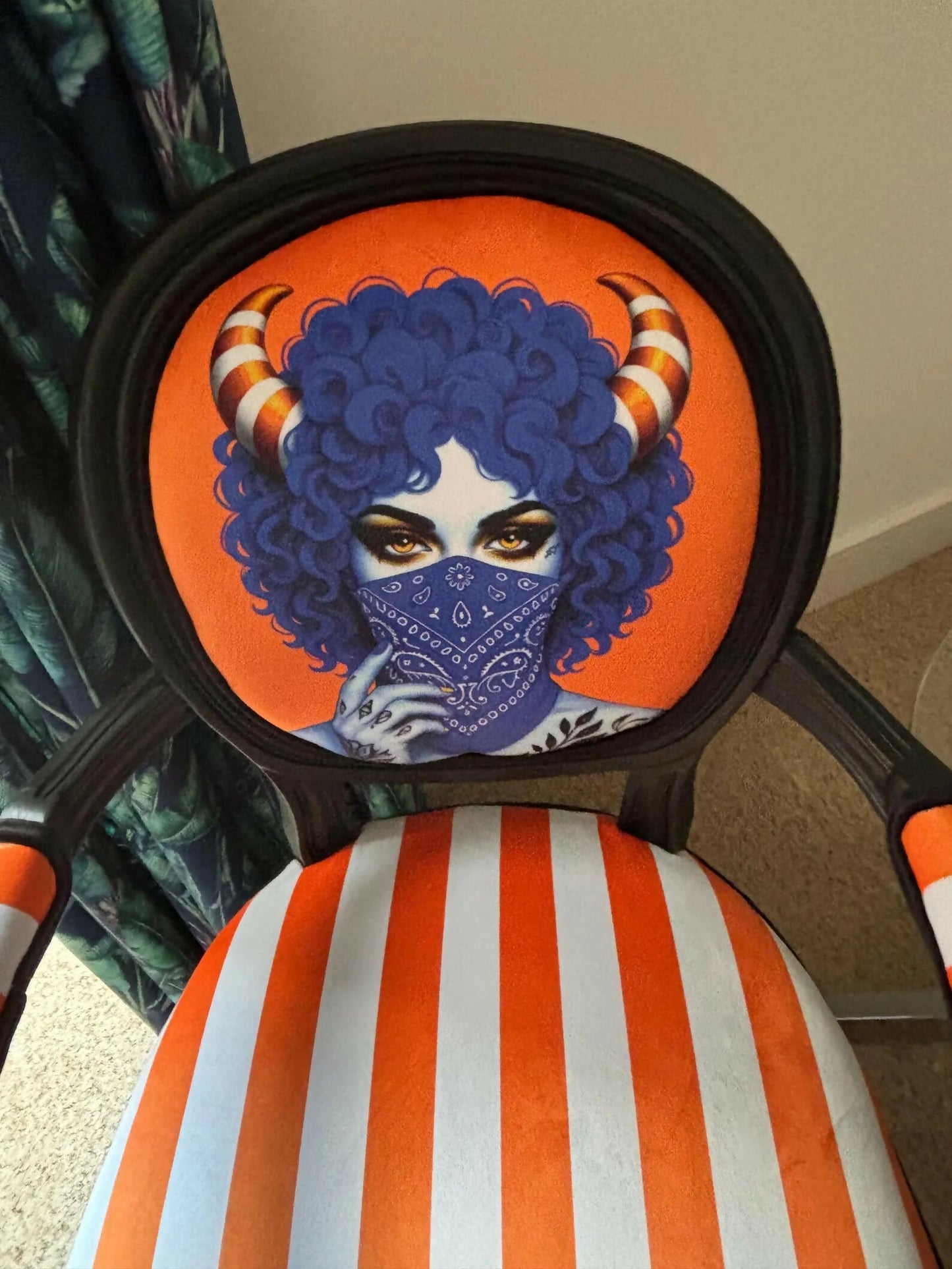 The Blue Bandit Vintage Accent Chair