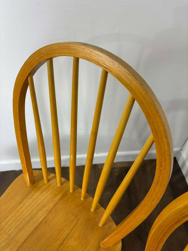 A Pair of Contemporary Hoop Spindle Back Chairs