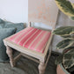 Upcycled statement chair – dressing table chair - cream taupe