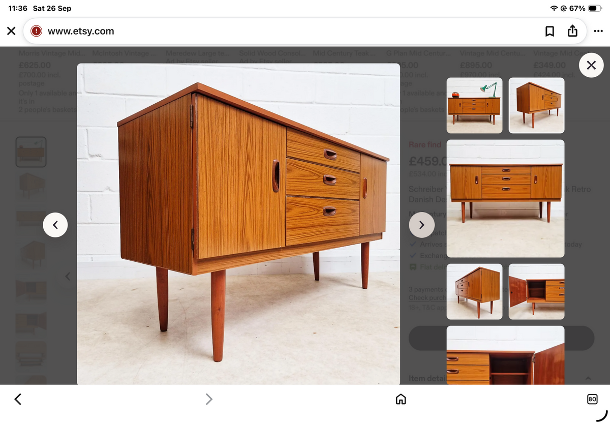 Schreiber mid century retro sideboard