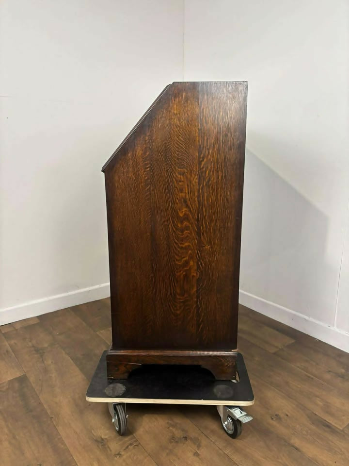 Vintage Dark Oak Bureau