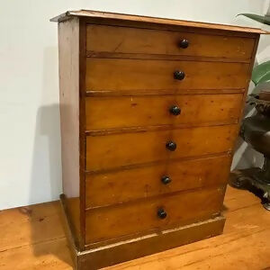 Antique Specimen Collectors Cabinet Chest of Drawers By James Gardner