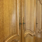 Wardrobe Vintage French Louis XVI Style Oak Four Door Carved Armoire LOT 6385