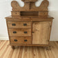 Antique Victorian Pine Sideboard, Rustic Chiffonier, Vintage Dresser, Old Patina Storage Cabinet, English Country Farmhouse Furniture
