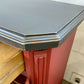 Sideboard Red Floral Decorated