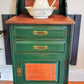 Small Vintage Washstand or Free Standing Kitchen Unit