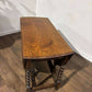 Vintage Oak Gateleg Dining Table On Barley Twist Supports
