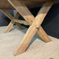 X Ldgs French Oak Farmhouse Dining Table