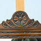 Old Charm Oak Framed Wall Mirror Heavy 69cm x 64cm Tudor Brown FREE Delivery. SBR9887/0912D