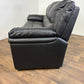 Albion Static Faux Leather Three Seater Sofa