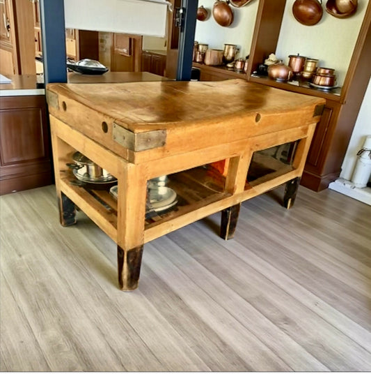 Original a large Butcher Block Utility Unit