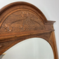 Wall Mirror Antique French Style Oak Carved Floral Decorative Frame LOT 3849