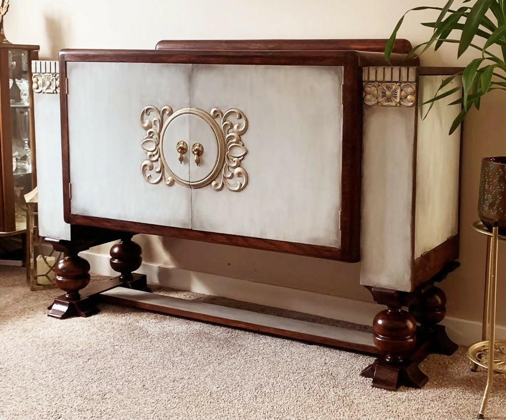 Vintage Art Deco Style Upcycled Sideboard circa 1930s