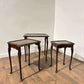 Vintage Mahogany Nest of Three Tables
