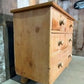 Antique Mid Victorian Pine Two over Two Chest of Drawers, c1850