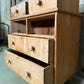 Antique Mid Victorian Pine Two over Two Chest of Drawers, c1850