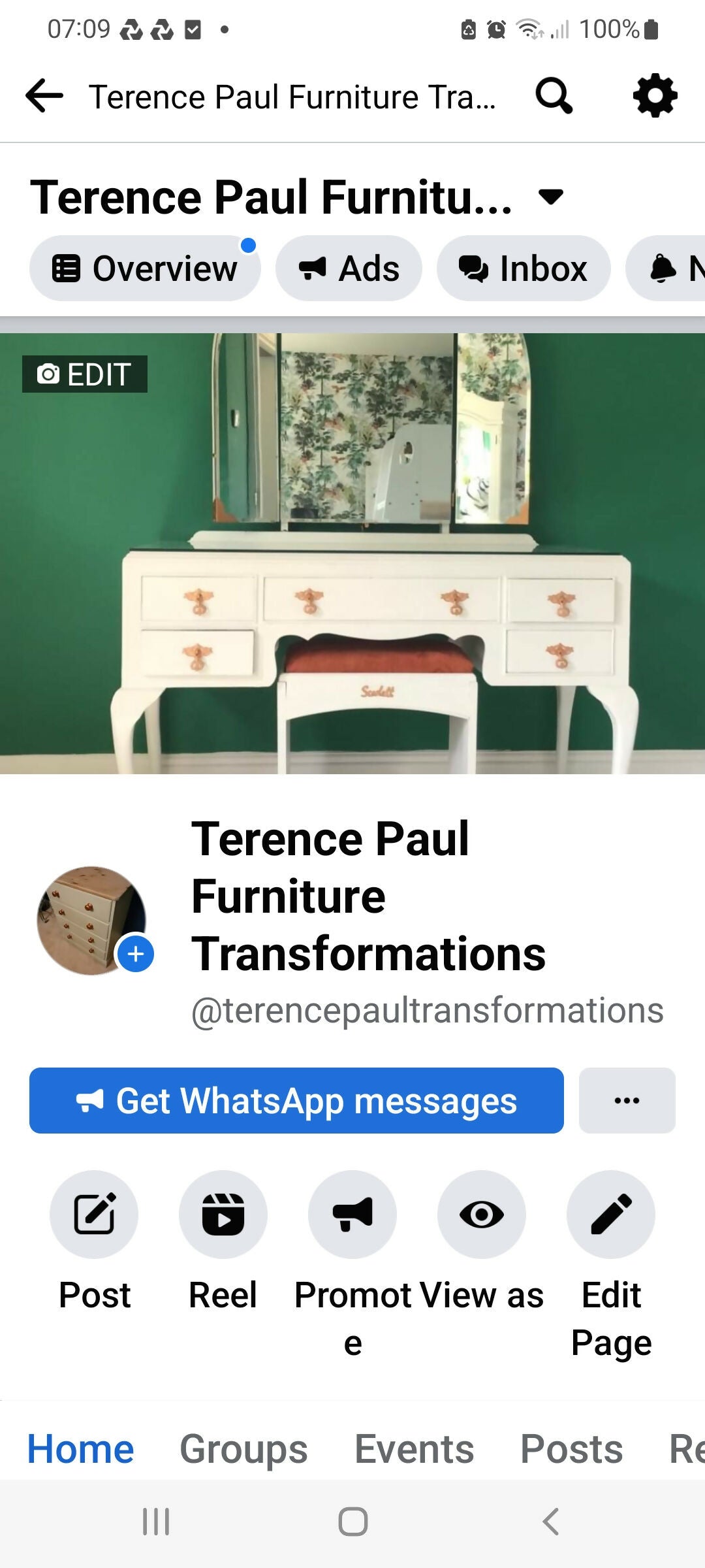 Beautiful Hand made chest of drawers