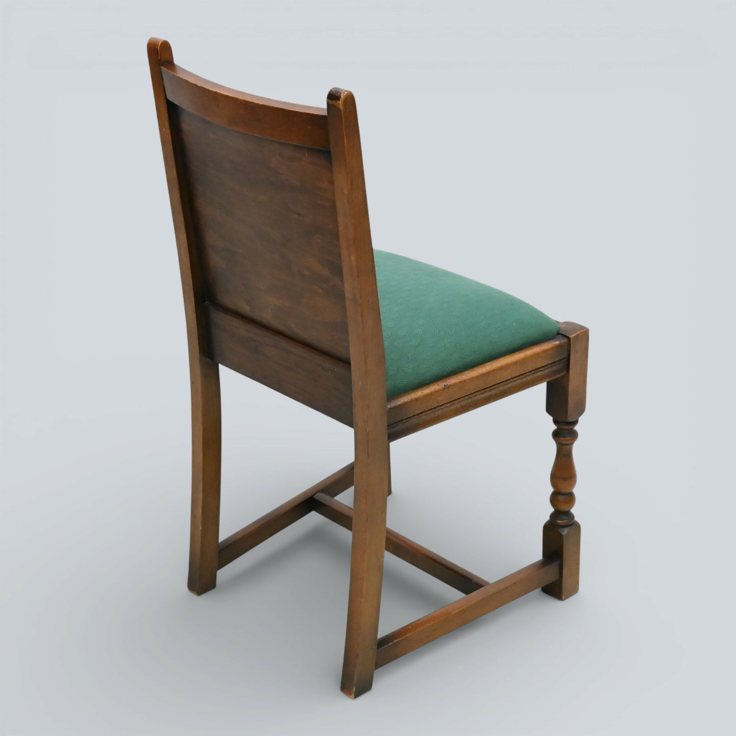 4 Old Charm Style Dining Chairs Oak Green Drop In/On Seats FREE UK Delivery*