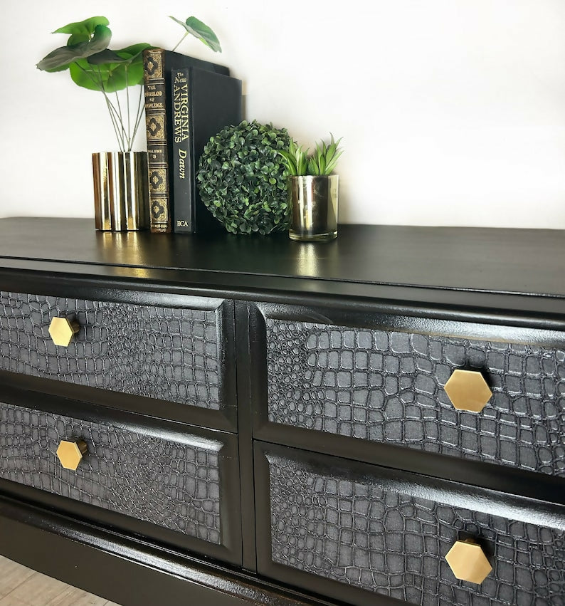 Sleek Stag Black Sideboard console table/dressing table/ TV media