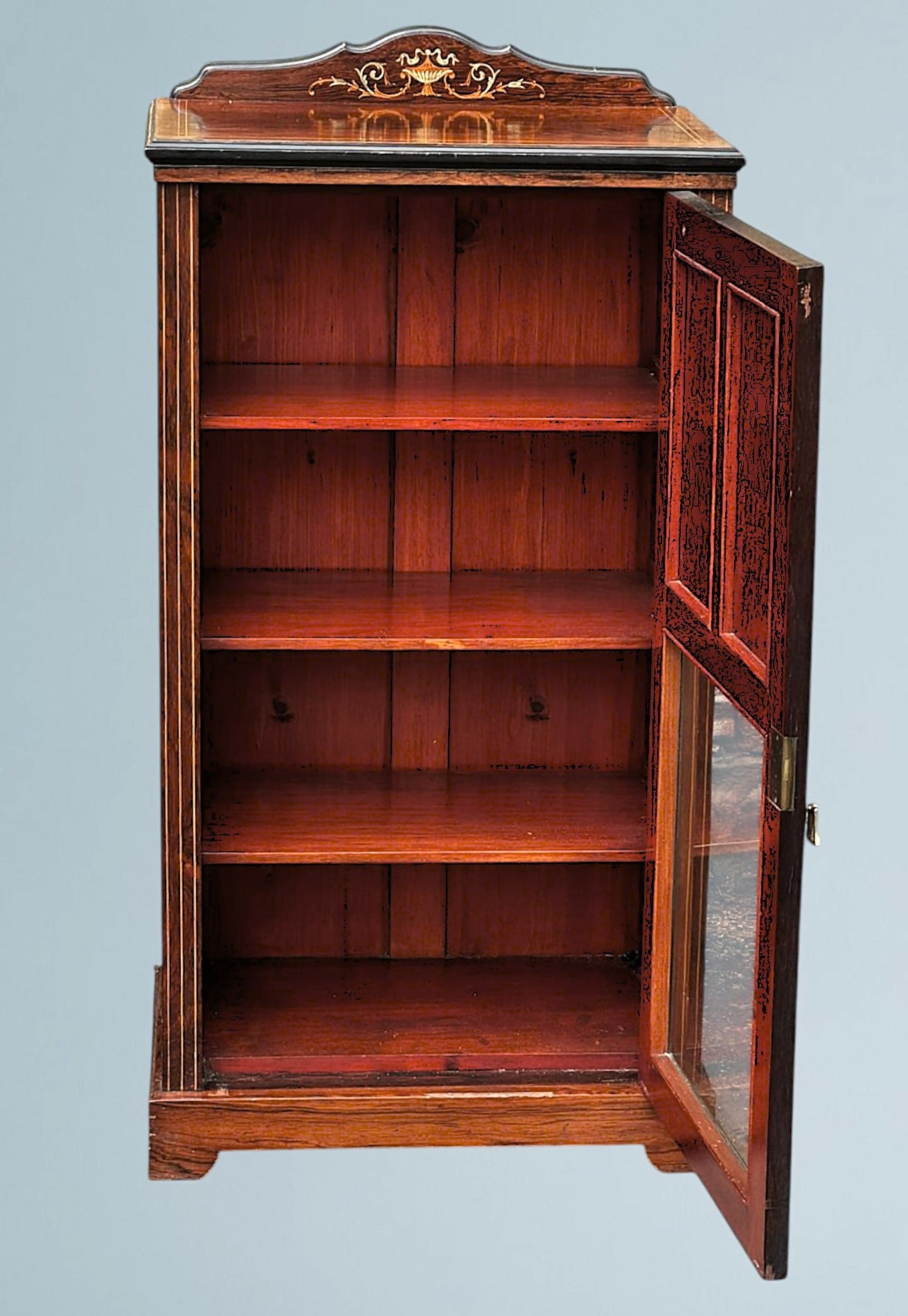 Edwardian Inlaid Rosewood Cabinet