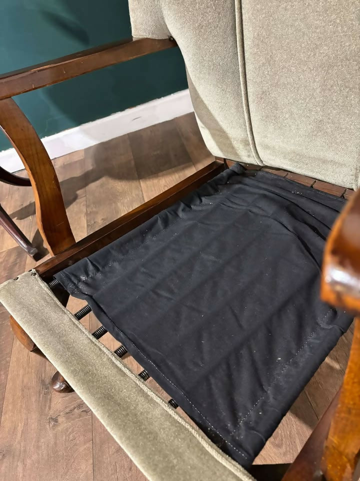 Art Deco Walnut Framed Arm ChairVV