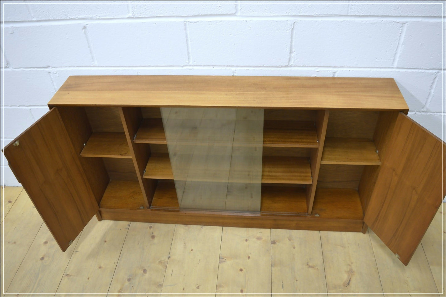 Vintage sideboard bookcase teak Herbert Gibbs EON mid century danish