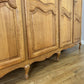 Wardrobe Vintage French Louis XVI Style Oak Five Door Carved Armoire LOT 6519