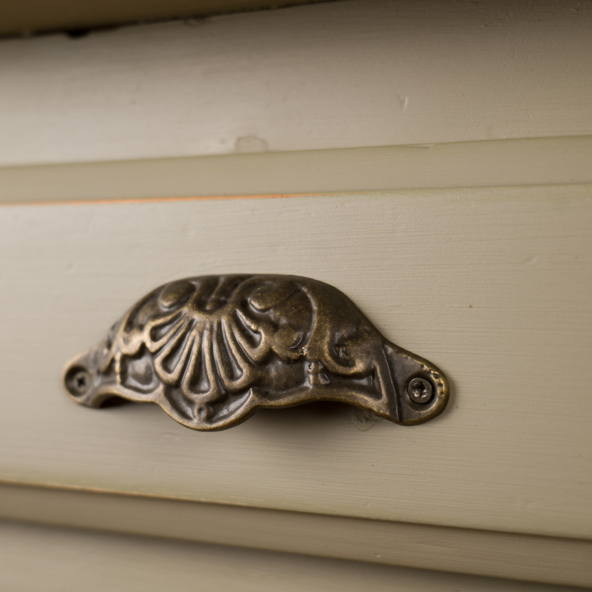 Upcycled French Country Writing Desk, Dried Sage Finish, Pigeonhole Storage