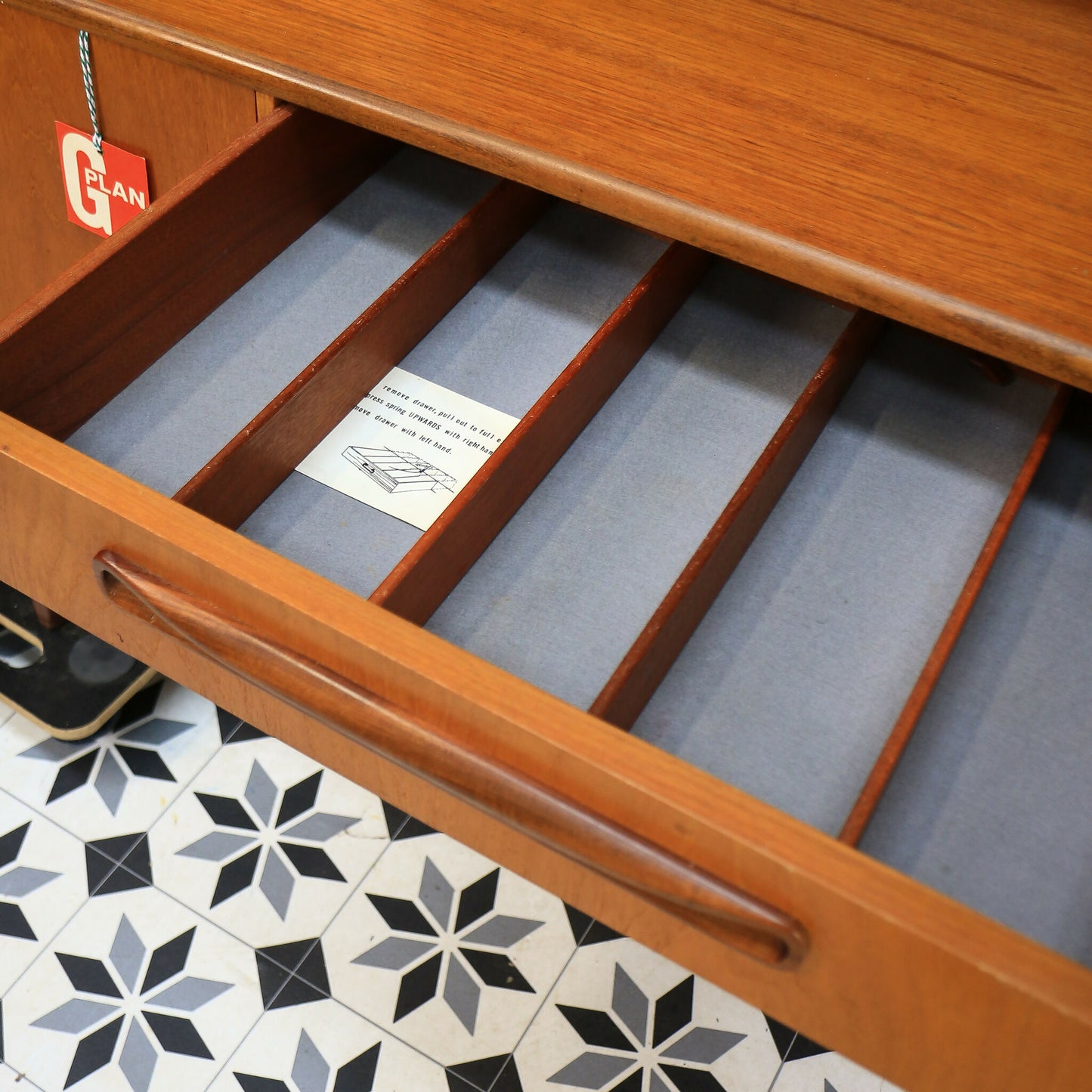 G Plan Fresco Sideboard Highboard in Teak 1975 with Drinks Cabinet