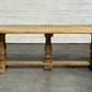Large French Bleached Oak Farmhouse Dining Table