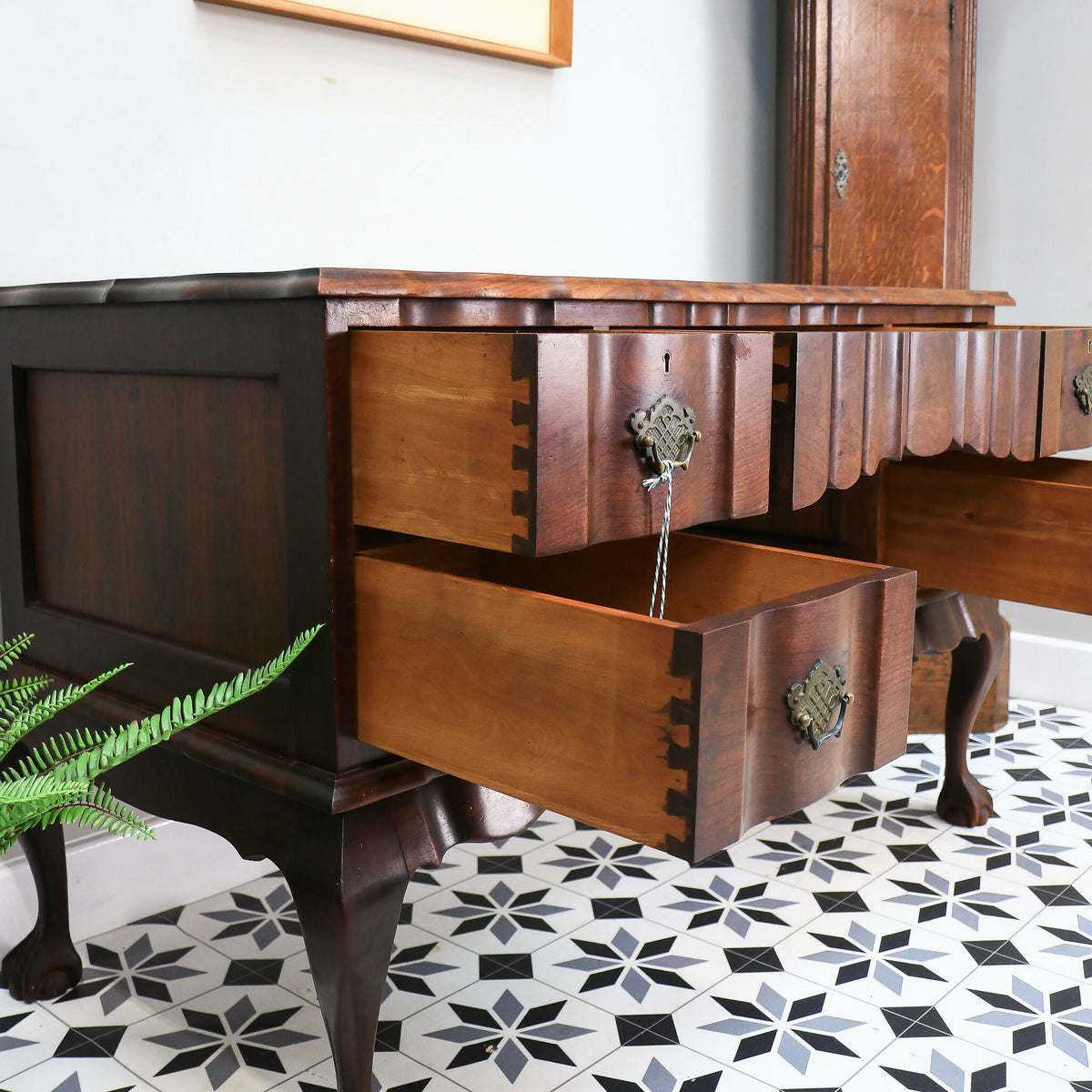 Rare Dutch Colonial Desk Dressing Table South African Stink Wood
