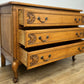Chest of Drawers Vintage French Louis Oak 3 Drawers Carved Cabinet LOT 6259
